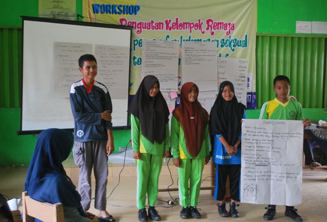 Dokumentasi pelatihan kespro remaja di Punggelan
