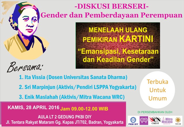 Poster diakusi hari Kartini, 28 April
